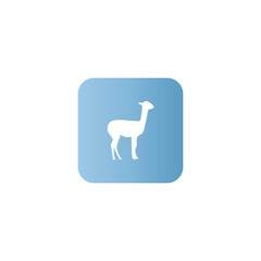 Lama icon. flat design
