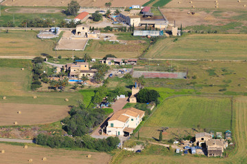 Obraz premium Typical farm in Mallorca. Spain. Panorama