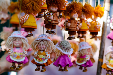 Ceramic dolls in a dress