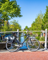 A Bicycle In Delft, Netherlands