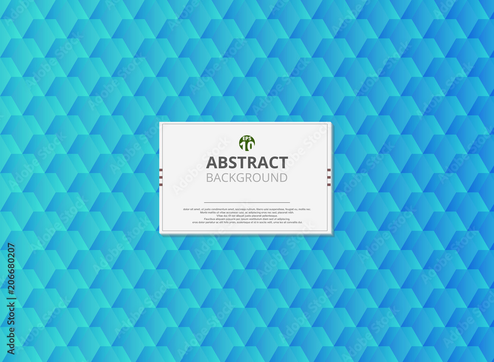 Poster Abstract of wave blue gradient pattern with copy space background vector eps10