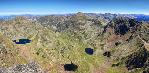 Tristaina high mountain lakes in Pyrenees. Andorra.