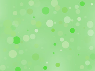 Green gradient background with bokeh effect. Abstract blurred pattern. Light background Vector illustration