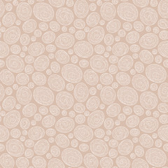 Seamless abstract hand-drawn waves pattern, wavy background.