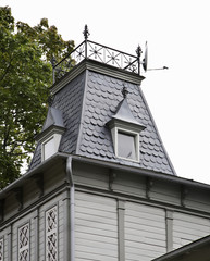 Fragment of modern building in Jurmala. Latvia