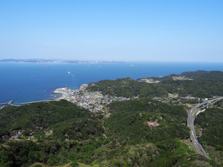 千葉県 房総半島から見る東京湾