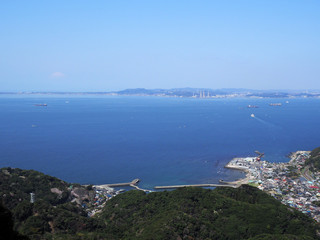 千葉県 房総半島から見る東京湾