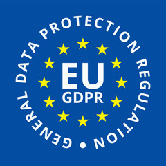 EU GDPR label illustration