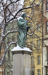Monument to Nicolaus Copernicus in Torun.  Poland © Andrey Shevchenko