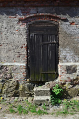 Old wooden doorway