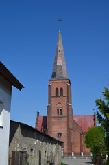 Fototapeta na wymiar Catholic church Pasym Poland Mazury