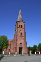 Fototapeta na wymiar Catholic church Pasym Poland Mazury