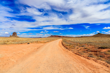 Fototapeta na wymiar Arizona desert road