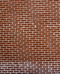Fototapeta na wymiar wall built with red bricks