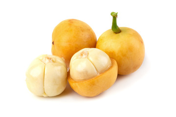 Rambeh tropical fruit isolated on a white background