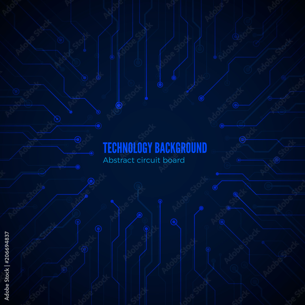 Poster circuit hardware texture. computer chipset connection. concept of circuit board background. vector i
