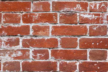 Close-up image of an old brick wall.