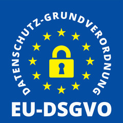 EU-DSGVO sign illustration