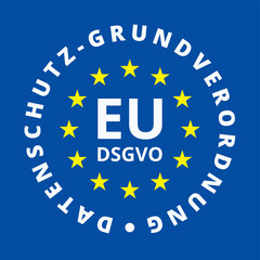 EU-DSGVO sign illustration