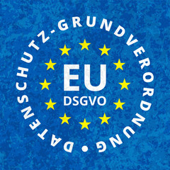 EU-DSGVO sign illustration