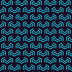 Vector seamless pattern. Modern stylish linear texture. Repeating geometric tiles with line elements.