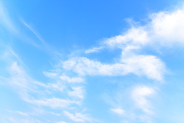 The nature of blue sky with cloud in the morning.