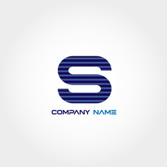 Initial Letter S Logo Template Design Vector