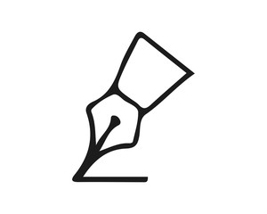 pen icon design illustration,hand drawn style design, designed for web and app