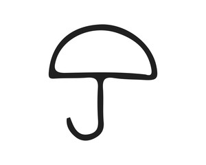 umbrella icon design illustration,hand drawn style design, designed for web and app