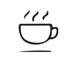 coffee icon design illustration,hand drawn style design, designed for web and app