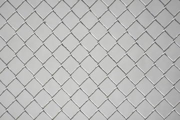 metal fence on white background