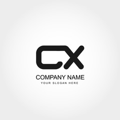 Initial Letter CX Logo Template Vector Design