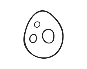 Fototapeta premium egg icon design illustration,hand drawn style design, designed for web and app