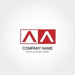 Initial Letter AA Logo Template Vector Design