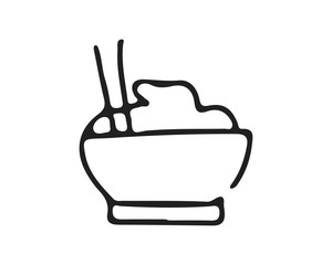 food icon design illustration,hand drawn style design, designed for web and app