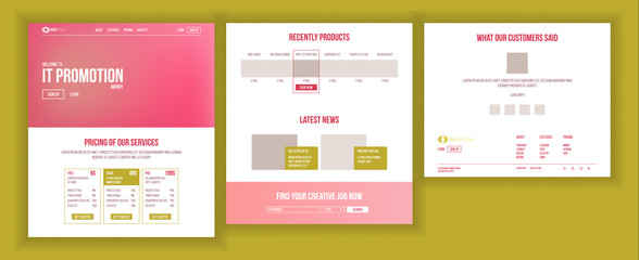 Web Page Design Vector. Website Business Reality. Site Scheme Template. Invest Conference. Planning Strategy. Financial Mining. Illustration