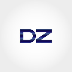 Initial Letter DZ Logo Template Vector Design