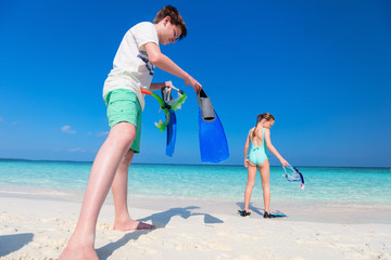 Kids at beach