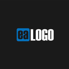 Initial Letter EA Logo Design Vector
