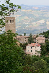 Fototapeta premium View from San Leo, Italy