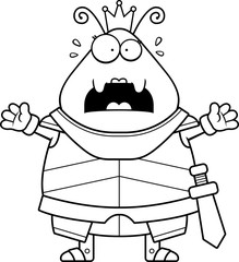 Scared Cartoon Ant Queen Armor