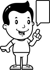 Cartoon Boy Talking
