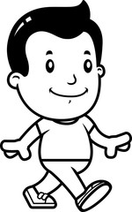 Cartoon Boy Walking