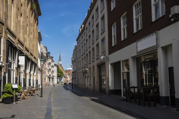 Fototapeta na wymiar Typical street of the city of Breda. Netherlands Netherlands
