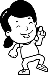 Cartoon Girl Dancing