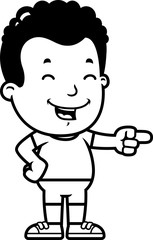 Cartoon Boy Laughing