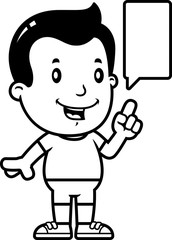 Cartoon Boy Talking