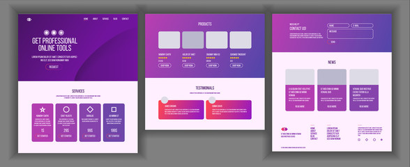Website Template Vector. Page Business Technology. Landing Web Page. Creative Modern Layout. Payment Plan. Industry Innovation. Money Pay. Illustration