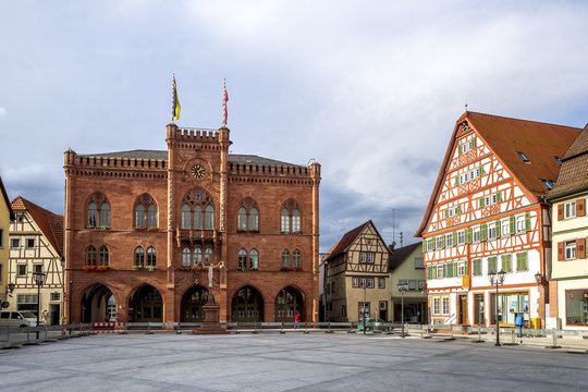 Tauberbischofsheim, Marktplatz, Rathaus