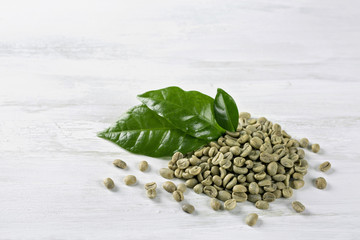 Green coffee beans